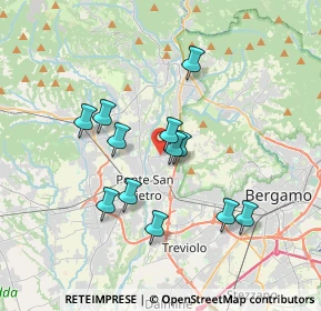 Mappa Via L. Da Vinci, 24030 Valbrembo BG, Italia (3.0875)