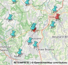 Mappa Via Don Carlo Gnocchi, 22060 Arosio CO, Italia (4.68583)