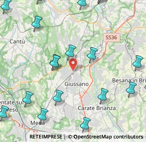 Mappa Via Don Carlo Gnocchi, 22060 Arosio CO, Italia (5.9285)