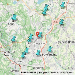 Mappa Via Don Carlo Gnocchi, 22060 Arosio CO, Italia (4.94929)