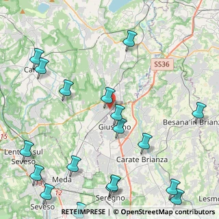 Mappa Via Don Carlo Gnocchi, 22060 Arosio CO, Italia (6.04611)