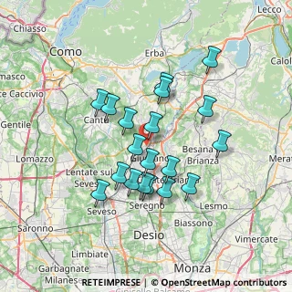 Mappa Via Don Carlo Gnocchi, 22060 Arosio CO, Italia (6.00474)