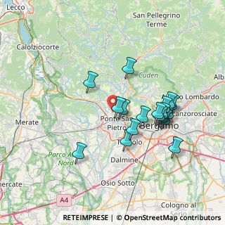 Mappa Via Caduti e Dispersi dell'Aeronautica, 24030 Brembate di Sopra BG, Italia (6.59944)