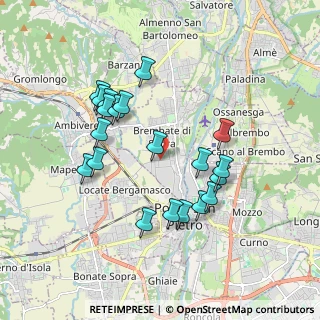 Mappa Via Caduti e Dispersi dell'Aeronautica, 24030 Brembate di Sopra BG, Italia (1.7435)