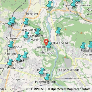 Mappa Orario Di Apertura Cimitero, 23898 Imbersago LC, Italia (3.02111)