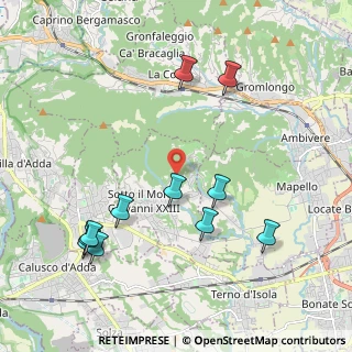 Mappa Via Case Nuove, 24039 Sotto il Monte Giovanni XXIII BG, Italia (2.25091)