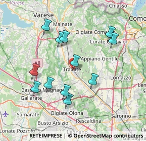 Mappa Via Cantore Generale Antonio, 21049 Tradate VA, Italia (7.23833)