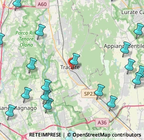 Mappa Via Cantore Generale Antonio, 21049 Tradate VA, Italia (6.261)