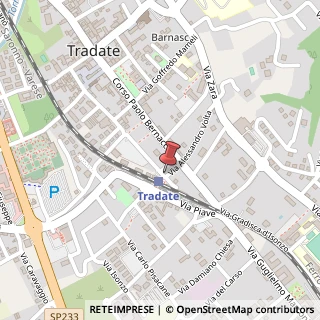 Mappa Via Antonio Cantore, 11, 21049 Tradate, Varese (Lombardia)