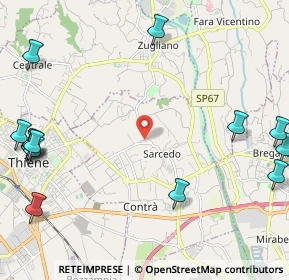 Mappa Via del Rovere, 36030 Sarcedo VI, Italia (3.17214)