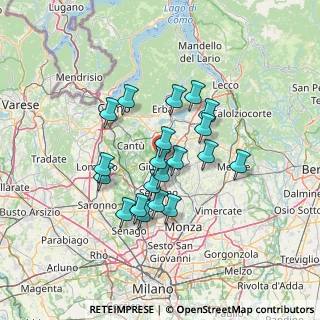 Mappa Via Battaglione Edolo, 20833 Giussano MB, Italia (11.0775)