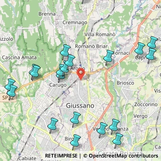 Mappa Via Battaglione Edolo, 20833 Giussano MB, Italia (2.761)