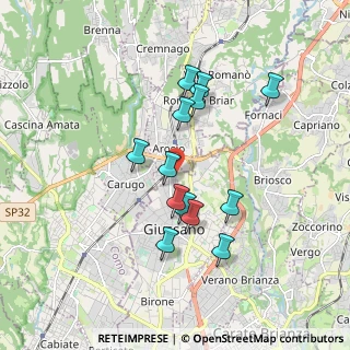Mappa Via Battaglione Edolo, 20833 Giussano MB, Italia (1.57615)