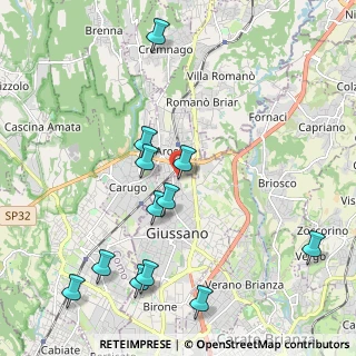 Mappa Via Battaglione Edolo, 20833 Giussano MB, Italia (2.33)