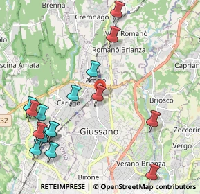 Mappa Via Battaglione Edolo, 20833 Giussano MB, Italia (2.5125)