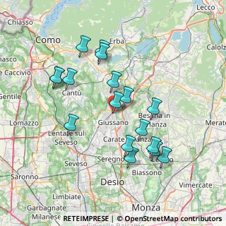 Mappa Via Battaglione Edolo, 20833 Giussano MB, Italia (7.15294)