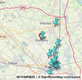 Mappa Via Roncole, 31050 Ponzano Veneto TV, Italia (4.51364)