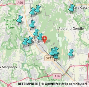 Mappa Via Mayer Sally, 21049 Tradate VA, Italia (3.79385)