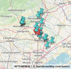 Mappa Via Volpago Sud, 31050 Ponzano Veneto TV, Italia (10.2575)