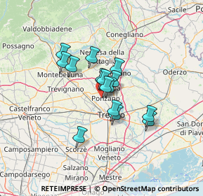 Mappa Via Volpago Sud, 31050 Ponzano Veneto TV, Italia (9.01667)