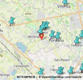 Mappa Via Volpago Sud, 31050 Ponzano Veneto TV, Italia (3.0075)