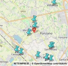 Mappa Via Volpago Sud, 31050 Ponzano Veneto TV, Italia (2.58083)