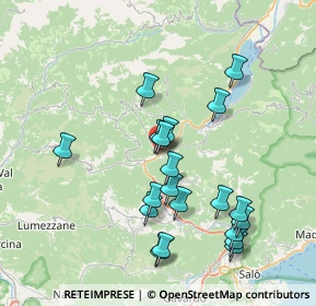 Mappa Via M. Bettinzoli, 25078 Vestone BS, Italia (7.512)