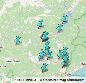 Mappa Via M. Bettinzoli, 25078 Vestone BS, Italia (7.2945)