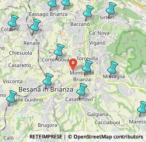 Mappa 23876 Monticello Brianza LC, Italia (2.65462)