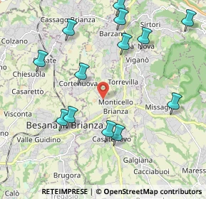 Mappa 23876 Monticello Brianza LC, Italia (2.30462)