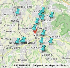 Mappa 23876 Monticello Brianza LC, Italia (1.778)