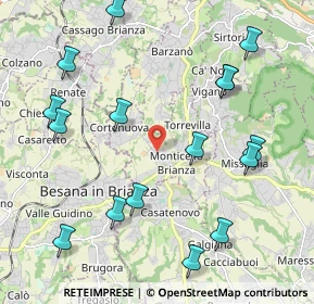 Mappa 23876 Monticello Brianza LC, Italia (2.42688)