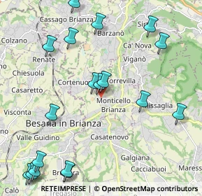 Mappa 23876 Monticello Brianza LC, Italia (2.645)