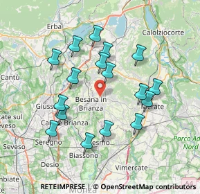 Mappa 23876 Monticello Brianza LC, Italia (6.90294)