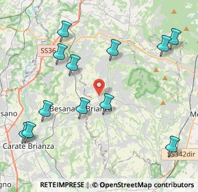 Mappa 23876 Monticello Brianza LC, Italia (4.74333)