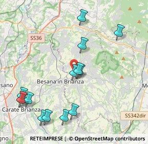 Mappa 23876 Monticello Brianza LC, Italia (4.64214)