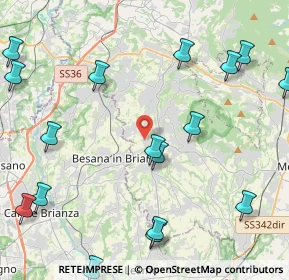 Mappa 23876 Monticello Brianza LC, Italia (6.07)