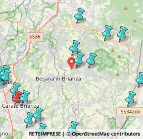 Mappa 23876 Monticello Brianza LC, Italia (6.249)