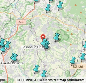 Mappa 23876 Monticello Brianza LC, Italia (5.621)