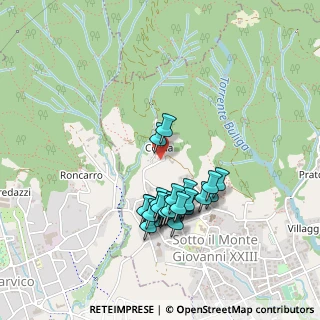Mappa Via Corna, 24039 Sotto il Monte Giovanni XXIII BG, Italia (0.41538)