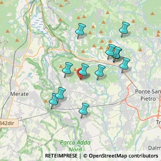 Mappa Via Corna, 24039 Sotto il Monte Giovanni XXIII BG, Italia (3.50917)