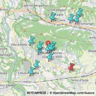 Mappa Via Corna, 24039 Sotto il Monte Giovanni XXIII BG, Italia (1.905)