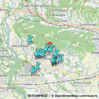 Mappa Via Corna, 24039 Sotto il Monte Giovanni XXIII BG, Italia (1.41)