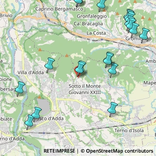 Mappa Via Corna, 24039 Sotto il Monte Giovanni XXIII BG, Italia (2.934)