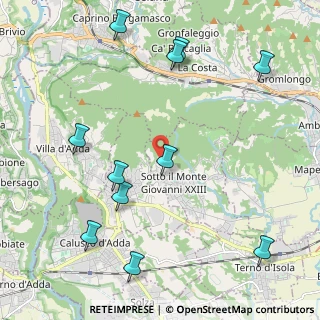 Mappa Via Corna, 24039 Sotto il Monte Giovanni XXIII BG, Italia (2.55273)