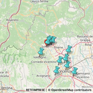 Mappa Via Cà Bottara, 36015 Schio VI, Italia (12.81455)