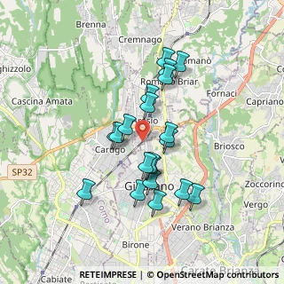 Mappa Via Don Gnocchi, 22060 Arosio CO, Italia (1.5)