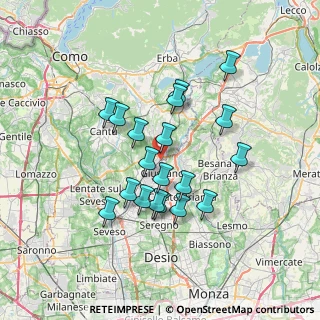 Mappa Via Don Gnocchi, 22060 Arosio CO, Italia (6.01)