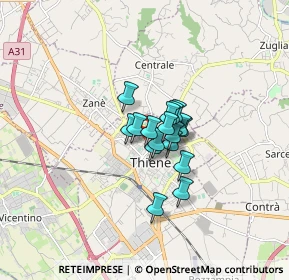 Mappa Via S. Simeone, 36016 Thiene VI, Italia (0.85706)