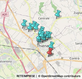 Mappa Via S. Simeone, 36016 Thiene VI, Italia (0.94588)